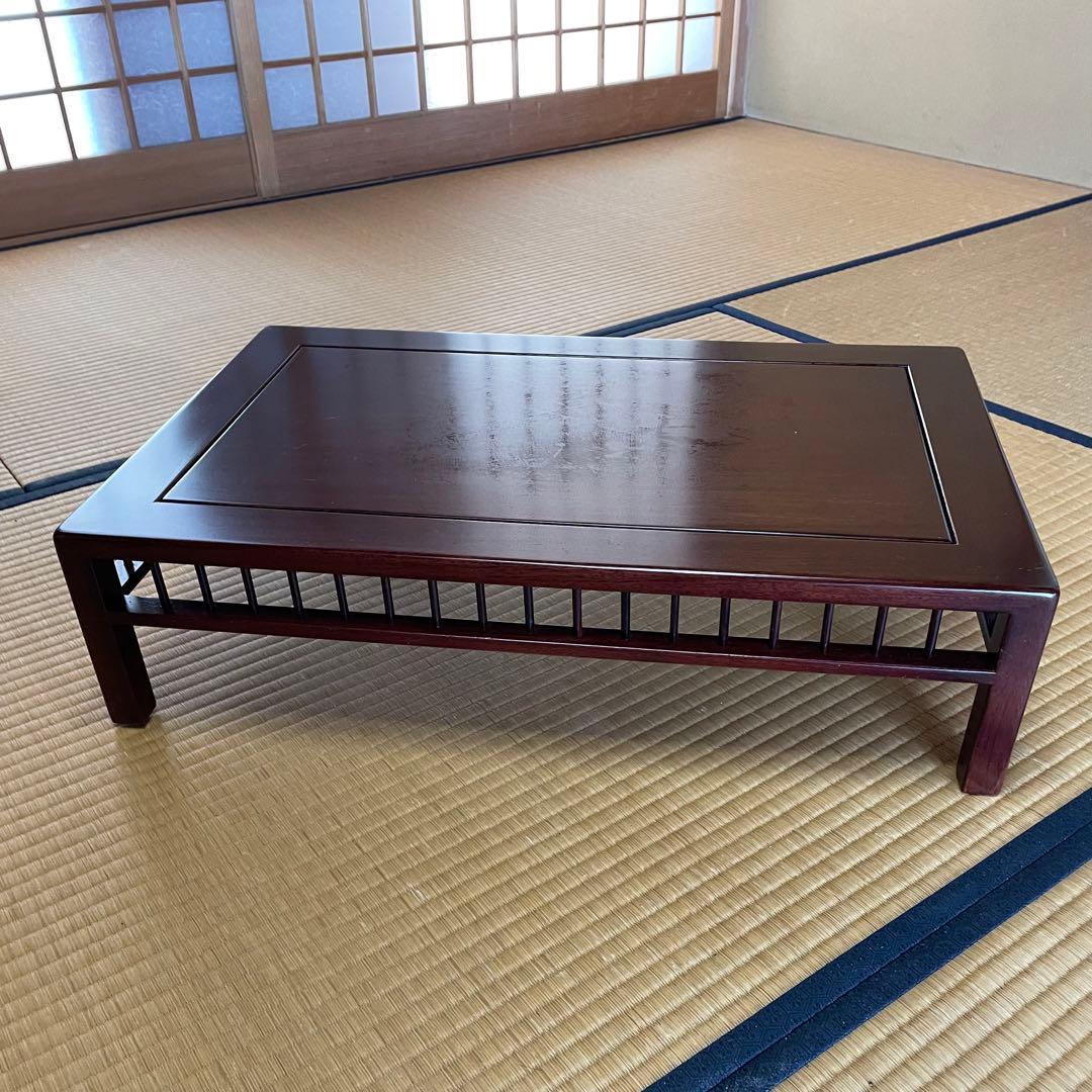 盆栽台 花台 飾り台 香炉台 花瓶台 サイドテーブル 木製 花梨材 20号