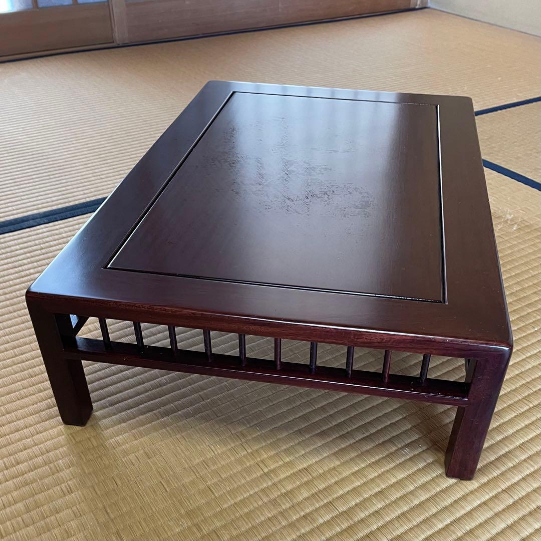 盆栽台 花台 飾り台 香炉台 花瓶台 サイドテーブル 木製 花梨材 20号