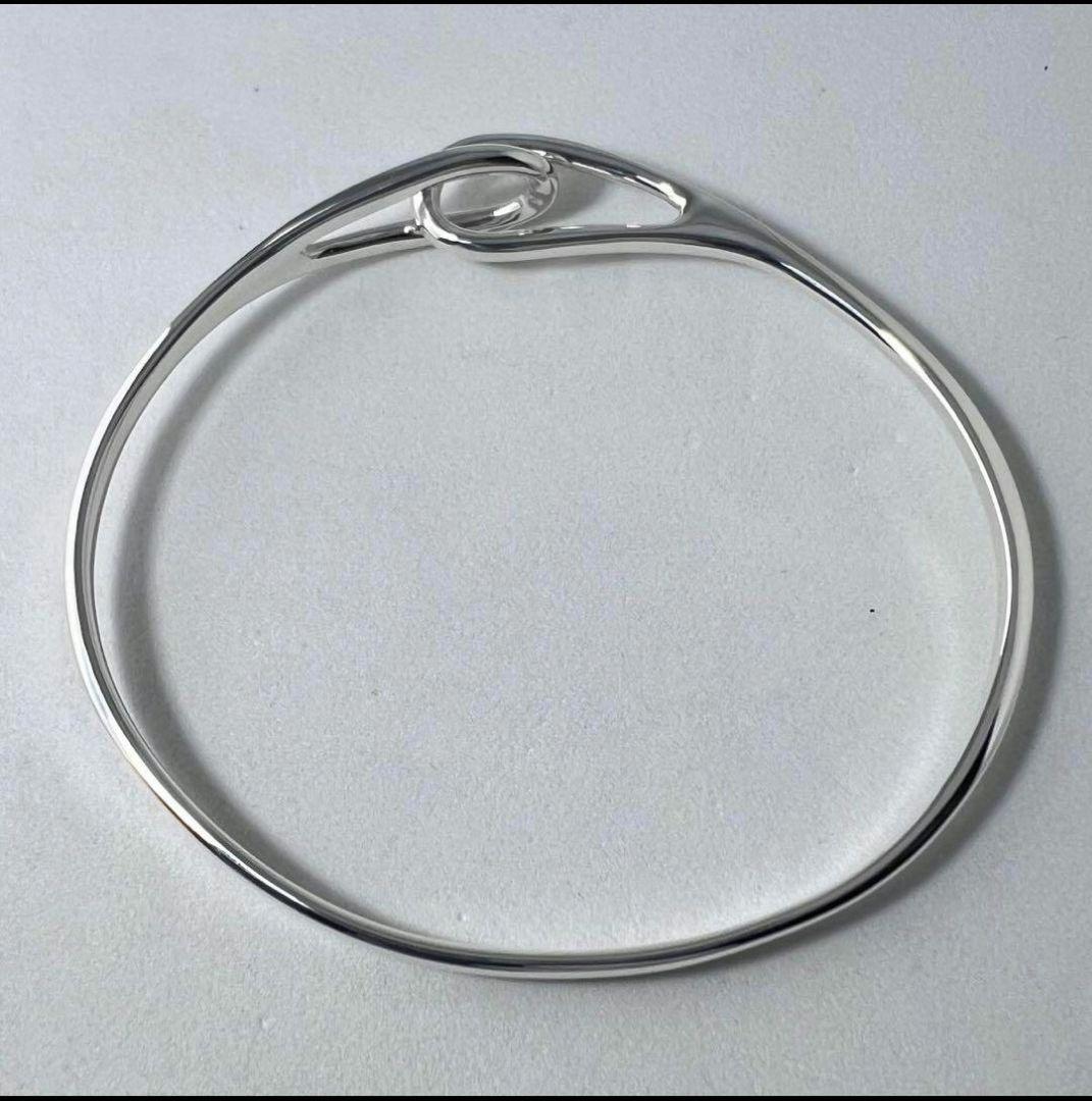 ティファニー　ダブルループバングルブレスレット　シルバー925 磨き済