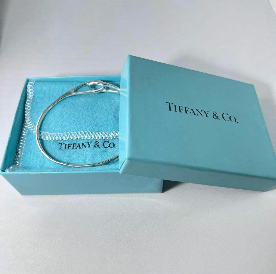 ティファニー　ダブルループバングルブレスレット　シルバー925 磨き済