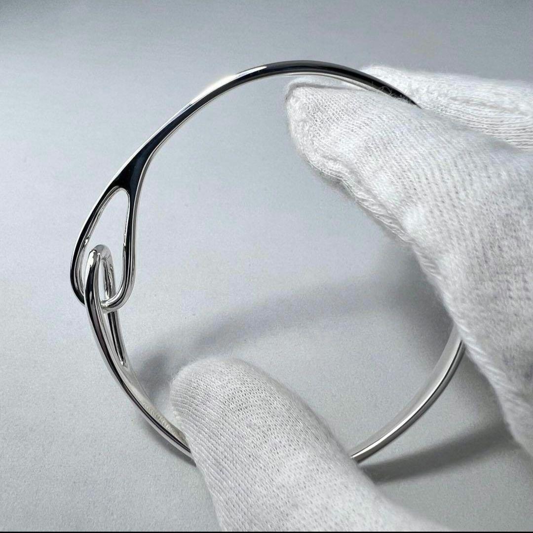 ティファニー　ダブルループバングルブレスレット　シルバー925 磨き済