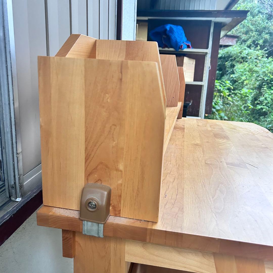 ACTUS アクタス リーヴェ 学習机 デスク 上棚付き 北欧 無垢風 幅105