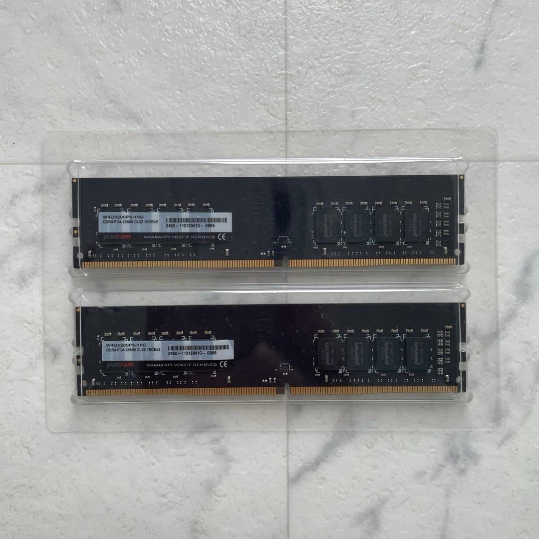 panram DDR4 CL3200 32GB（16GB×2）