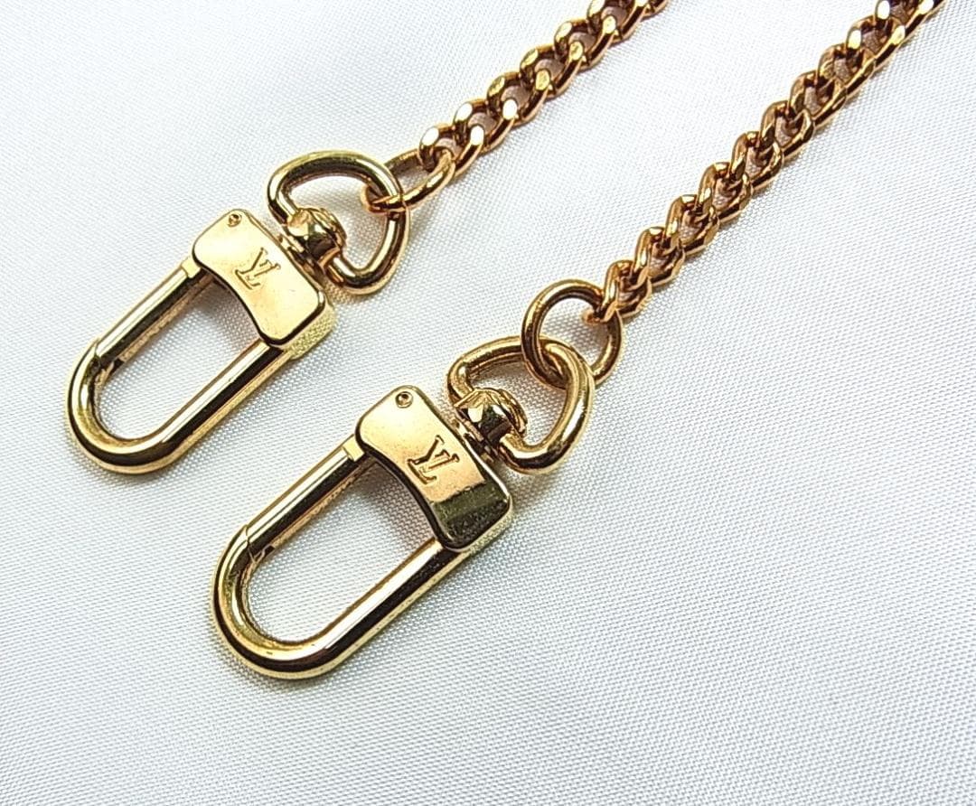 正規美品ルイヴィトン【ウォレットチェーン】 アルコディオン　ゴールド チェーン