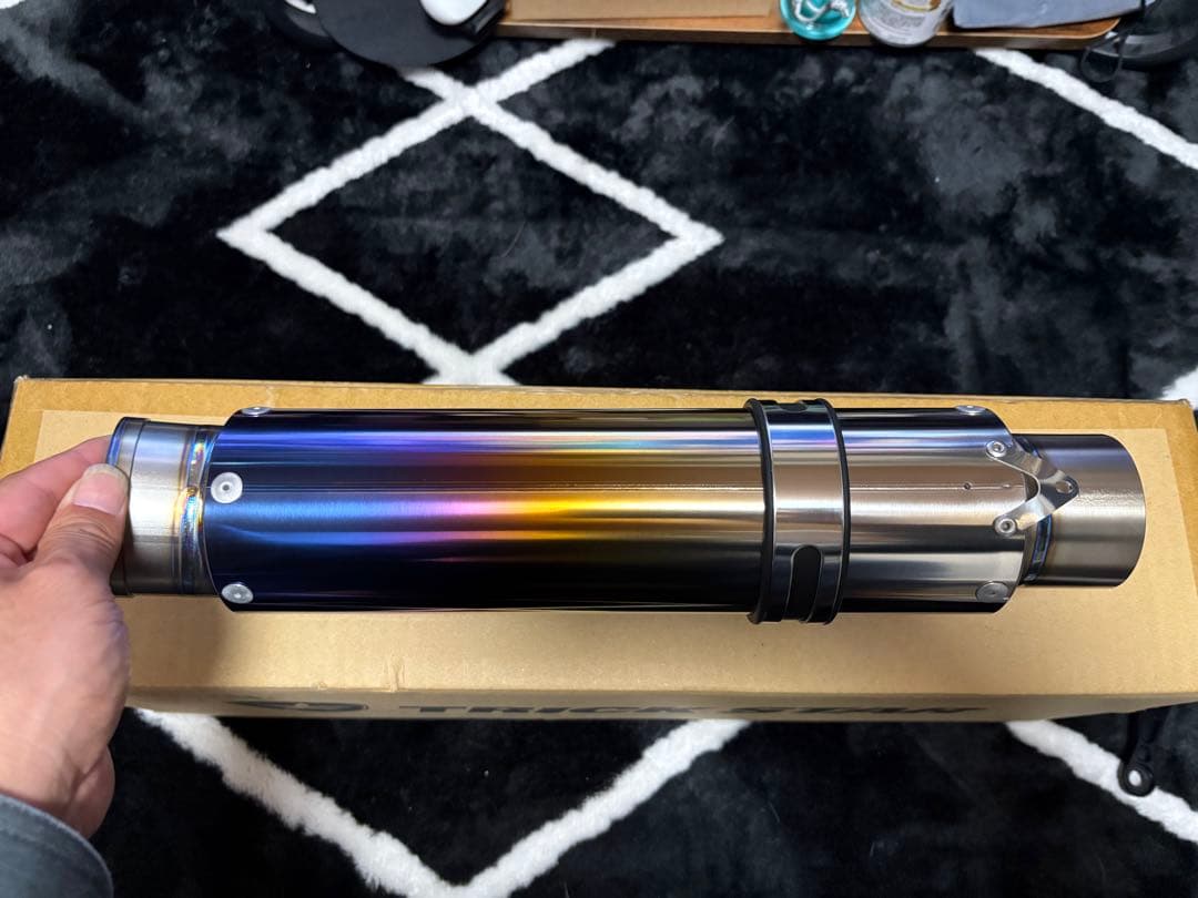 Z900RS トリックスター スリップオンマフラー ショットガン 焼チタン超美品