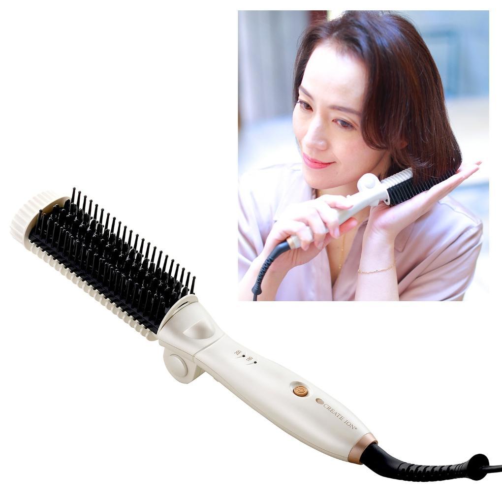 クレイツ イオン スタイリング mecre ブラシ アイロン 新品