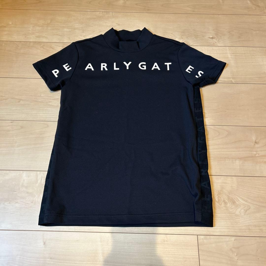 【24時間限定】パーリーゲイツモックネック（ブラック×ピンク）