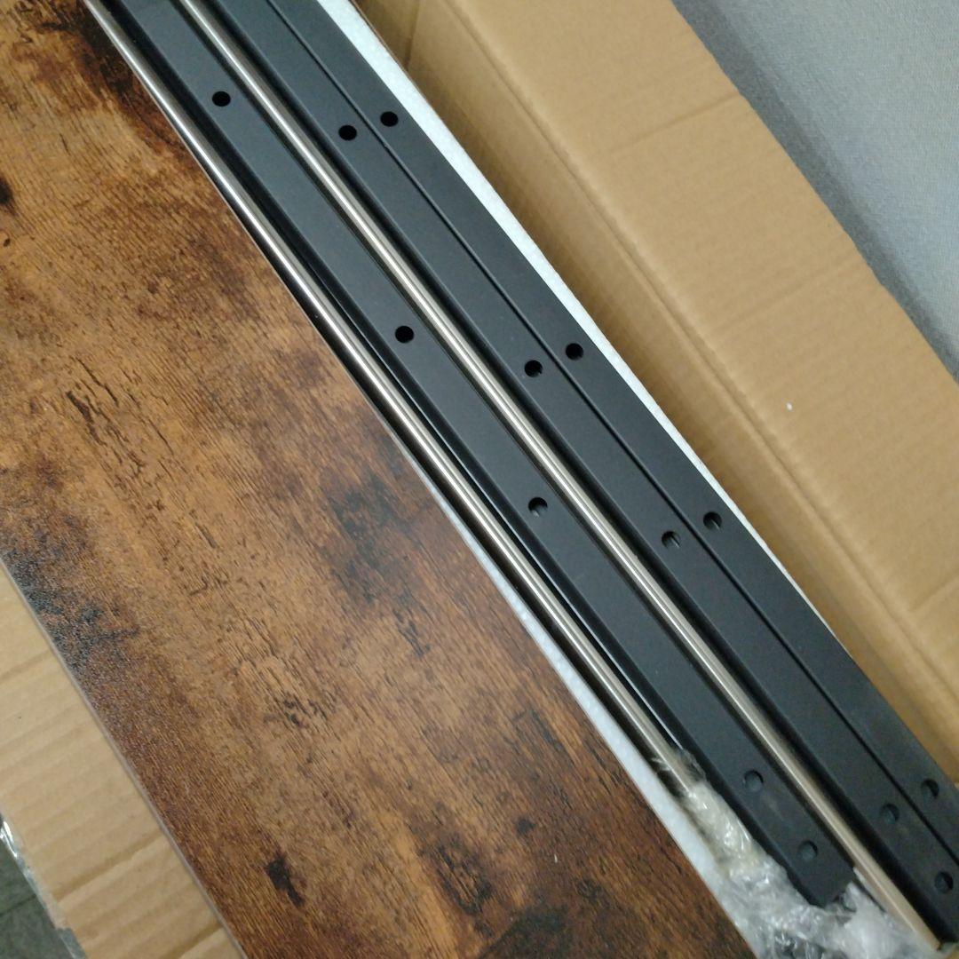 H 突っ張り ラック 壁面収納 ウォールラック　木目調 幅60 ブラウン YK