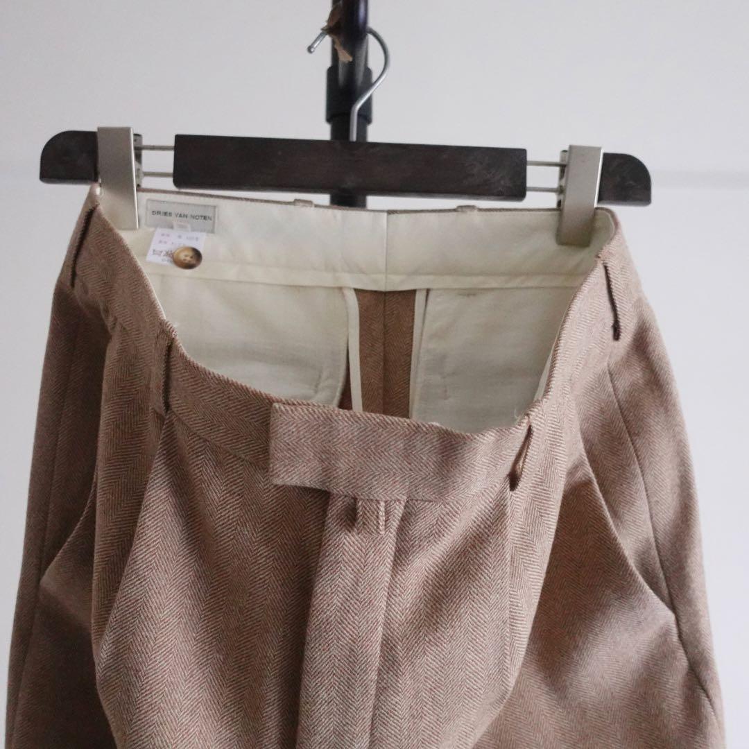 1990s Dries Van Noten ウールヘリンボーントラウザーズ