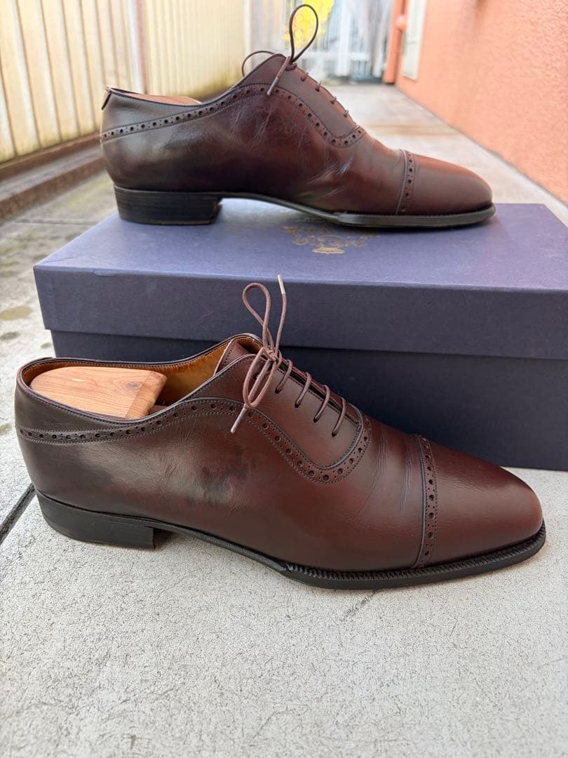 【クリスマス特価】エンツォボナフェ × BEAMS クォーターブローグシューズ