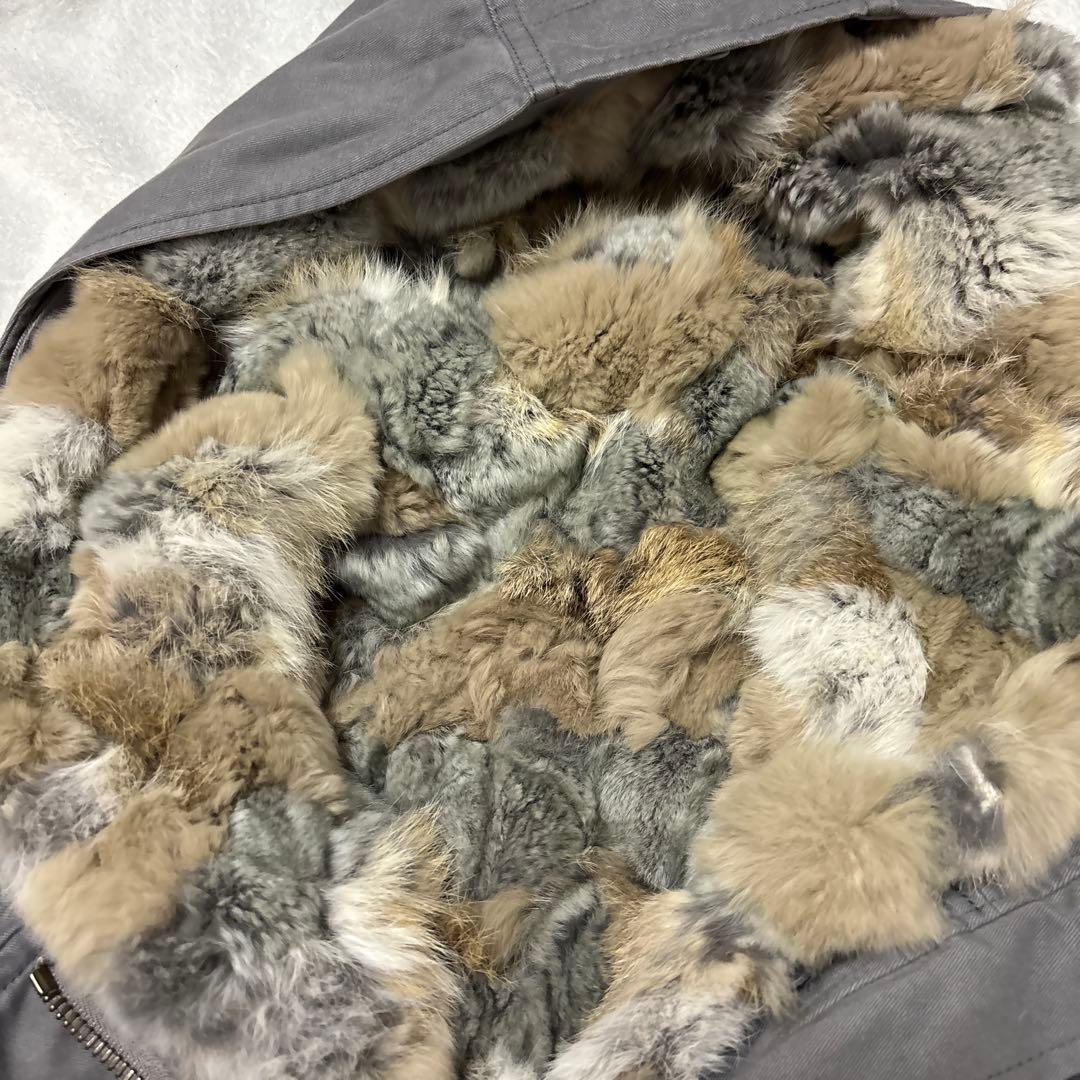 ダイアグラム　グレースコンチネンタル ラビットファーライナー付きモッズコート