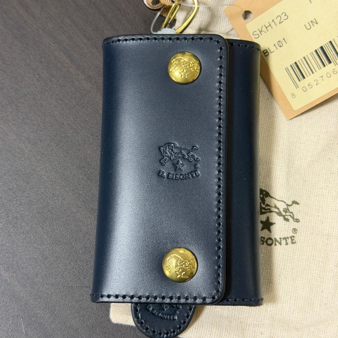 【新品未使用】イルビゾンテ キーケース ネイビー