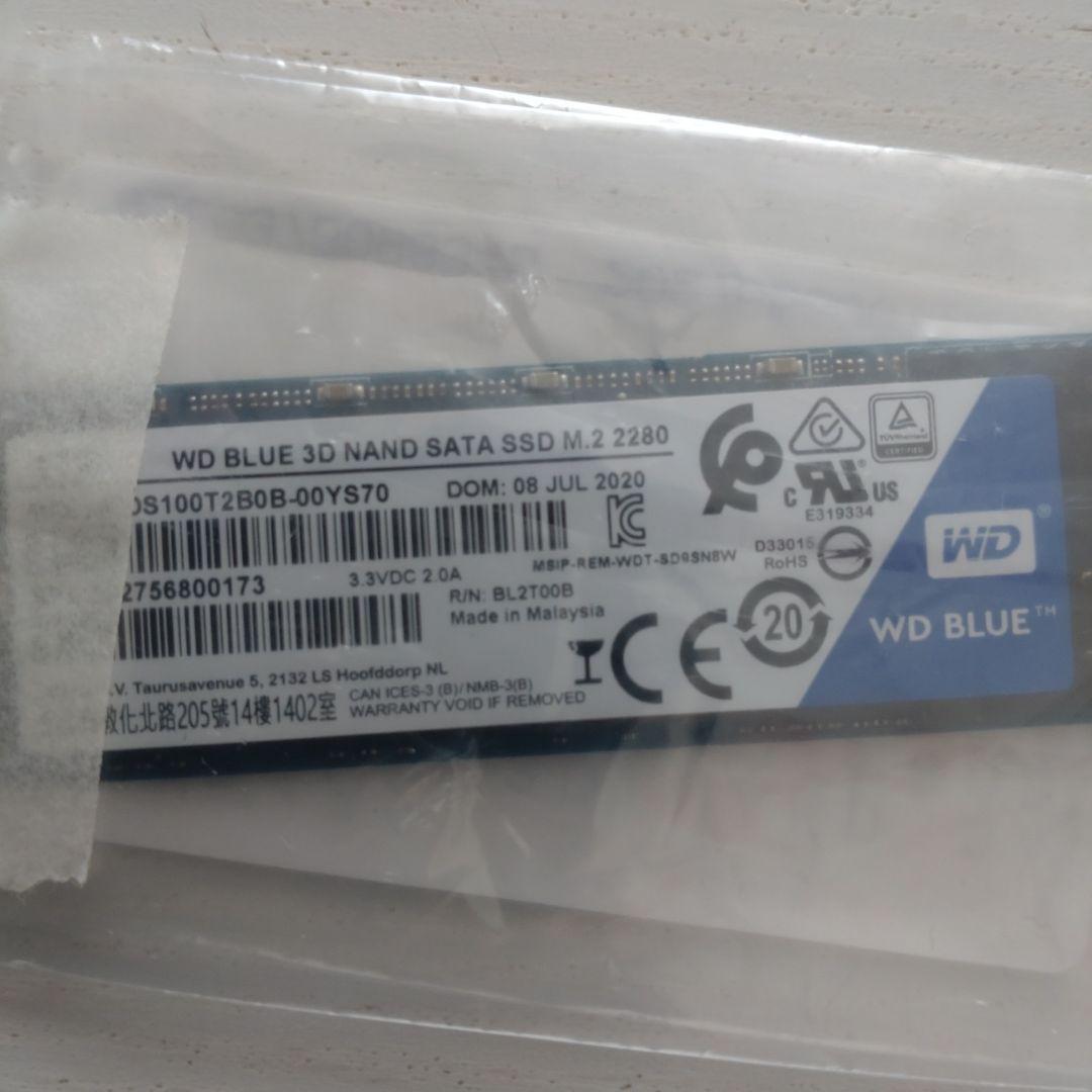 内蔵型SSD WD BLUE 3D NAND SATA SSD 1TB M.2 2280
