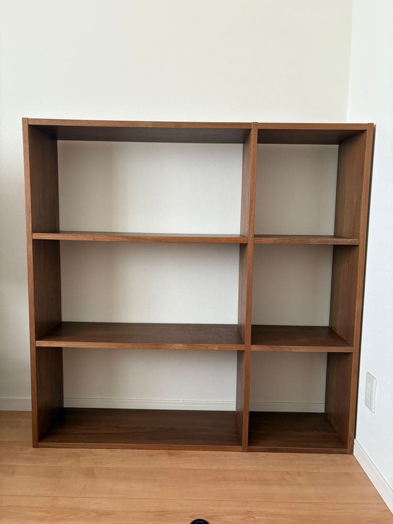 無印良品　スタッキングシェルフ ３段　ウォールナット