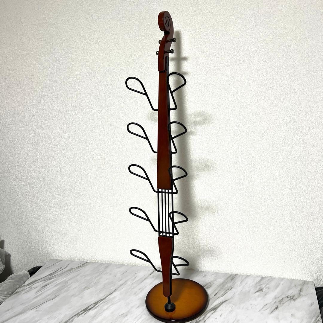 美品　YAMAHA製 ヤマハ　バイオリン型 スリッパラック ホルダー 5足