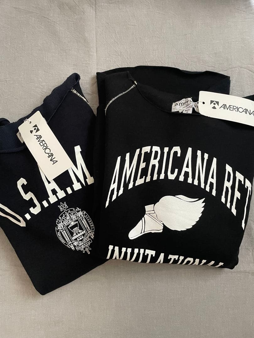 新品未使用タグ付AMERICANA アメリカーナ 裏起毛 スウェット