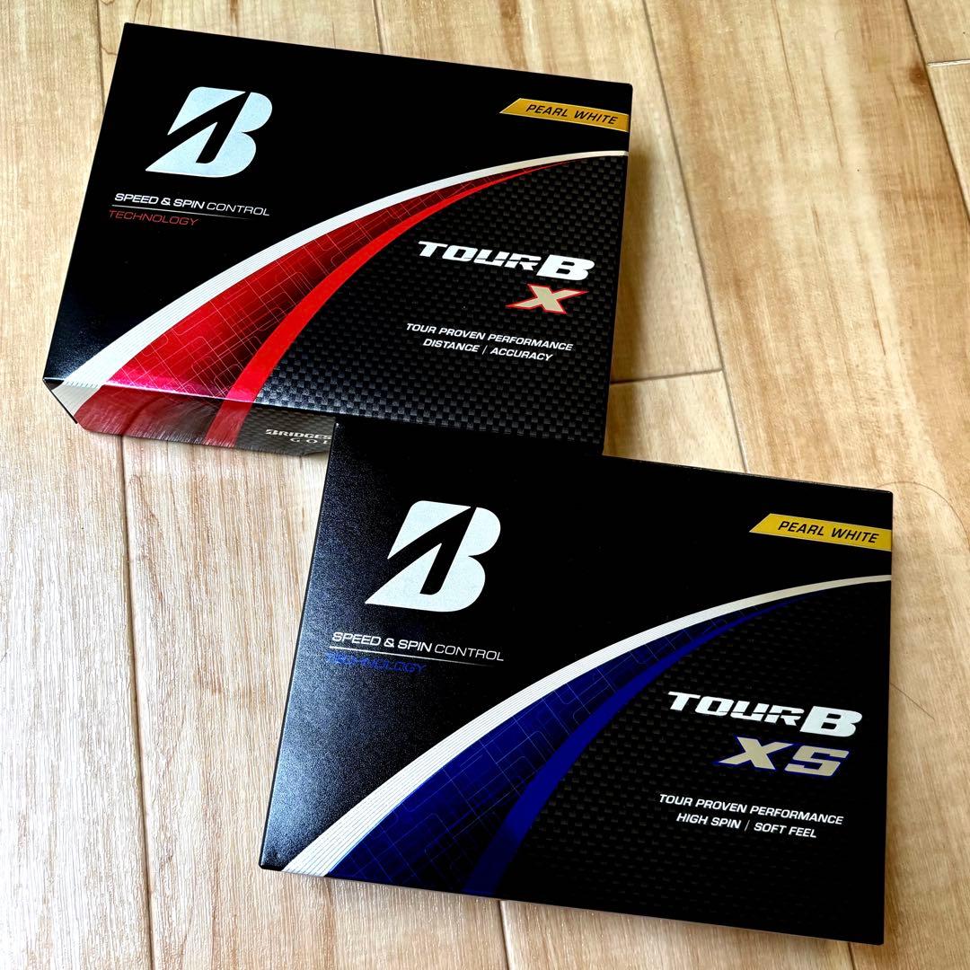 【即納】ブリヂストンTOUR B X/XS ゴルフボールセット　24個