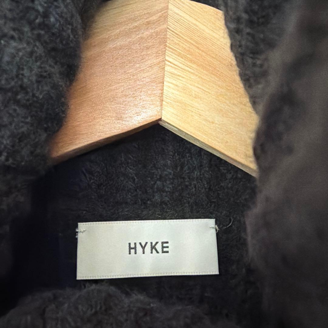 【11/29〜12/1値下】HYKE＊リブタートルネック　フリンジケープ