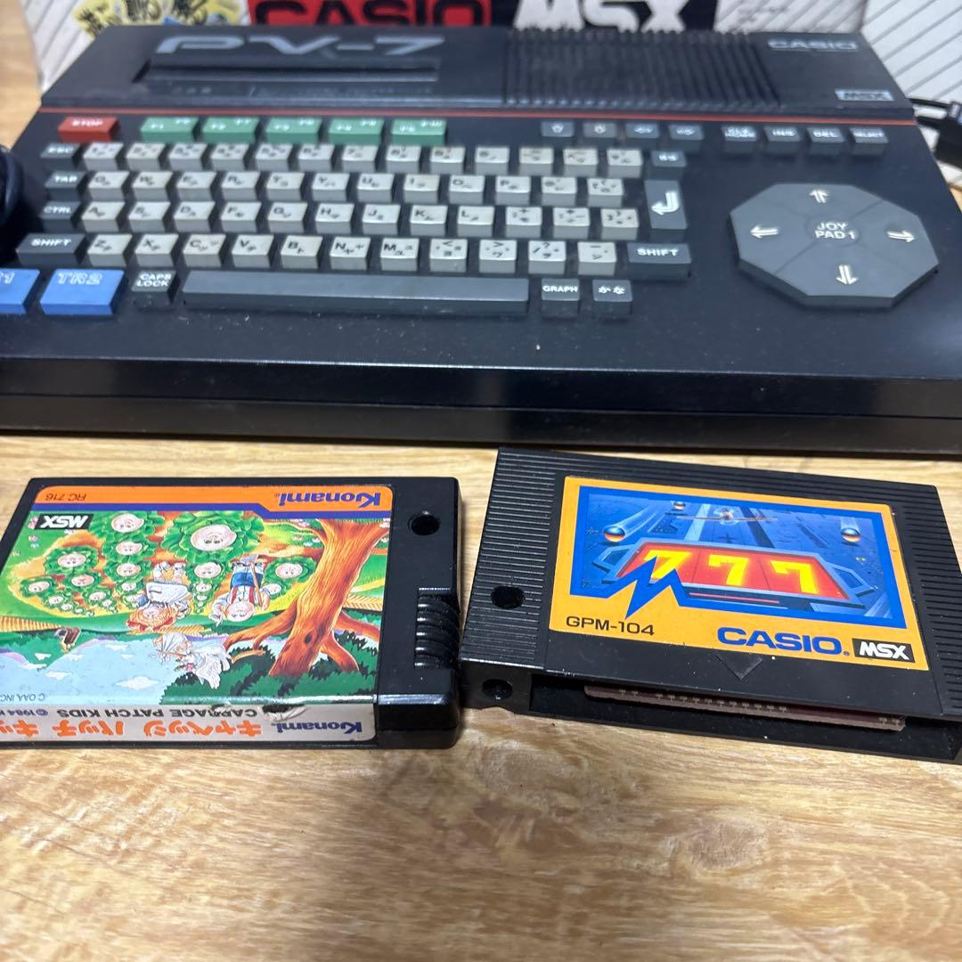 さ*♪様 CASIO PV-7 MSX ゲーム機　ジャンク扱い