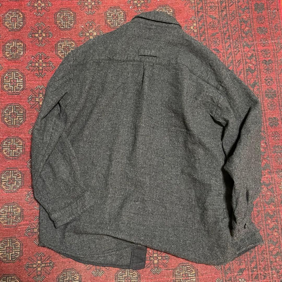 旧ロゴssstein stein グレー カバーオール　ウール縮絨