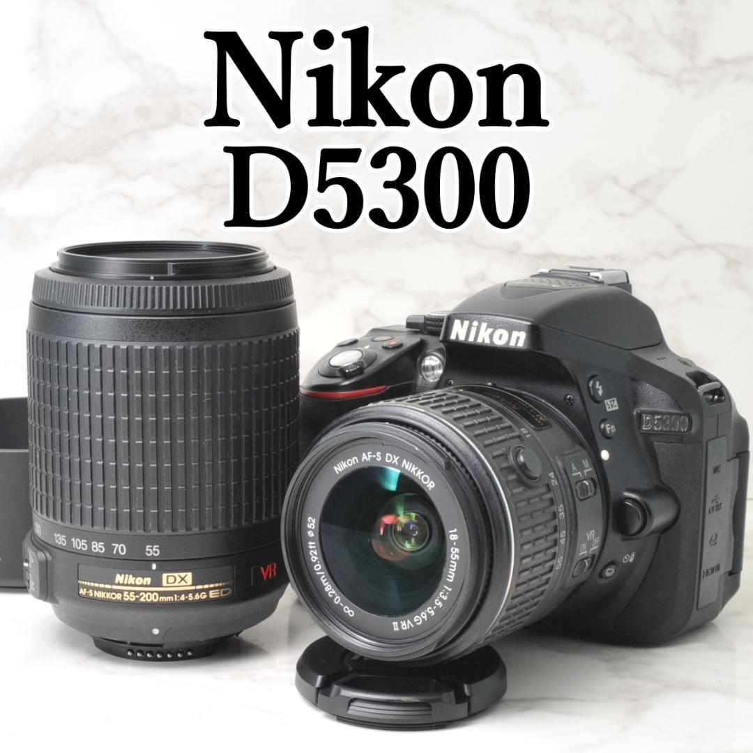 Nikon D5300⭐️ダブルレンズ Wi-Fi スマホ転送 高画質 一眼レフ