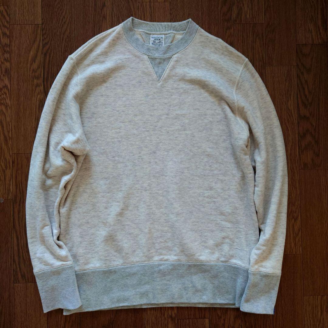 美品 ■日本製■ LOOPWHEELER 旧式吊り編み機仕上げスウェット M