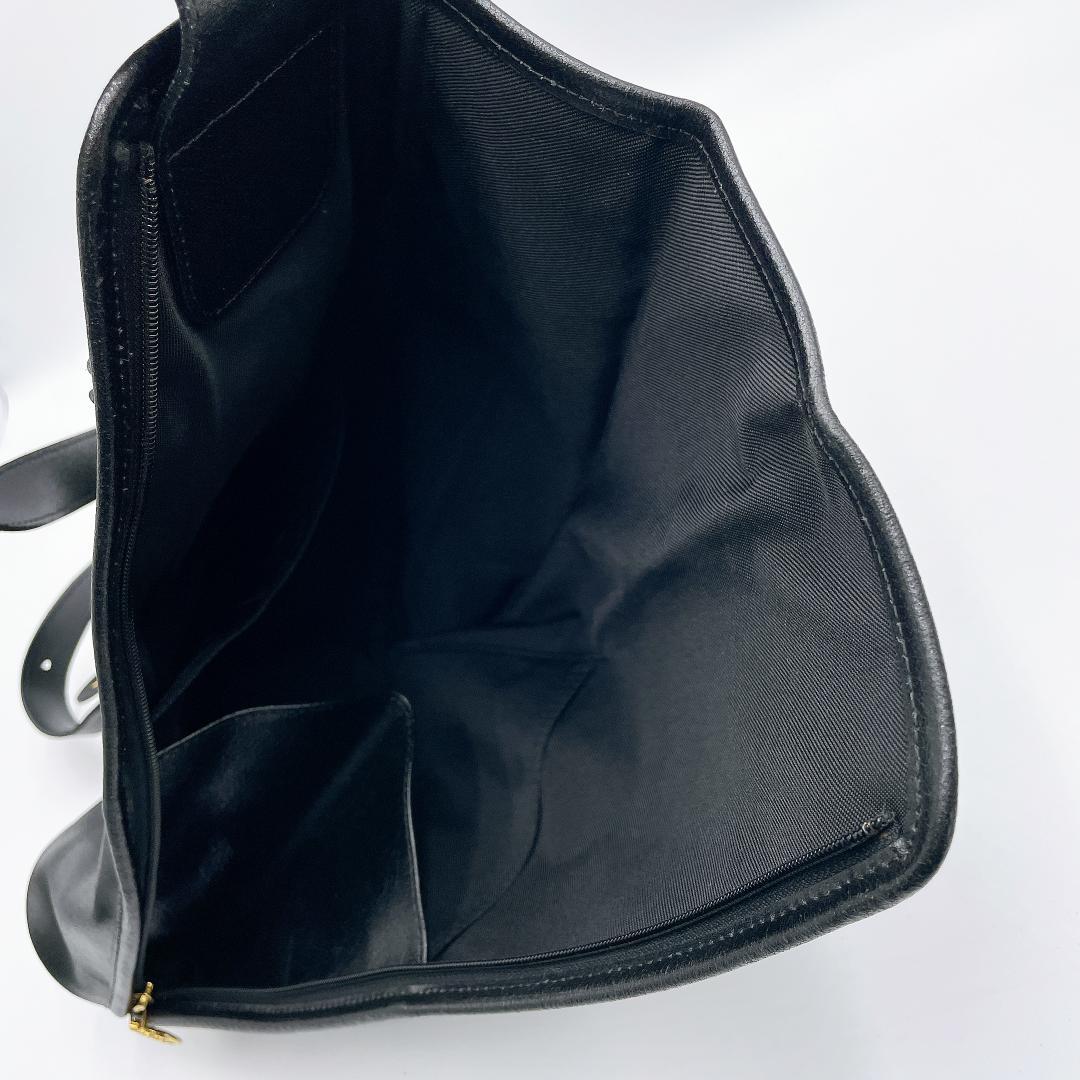 良品 Longchamp ワンショルダーバッグ ボディバッグ　黒 f404