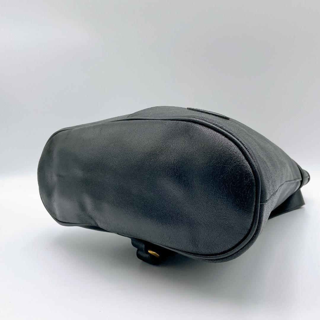 良品 Longchamp ワンショルダーバッグ ボディバッグ　黒 f404