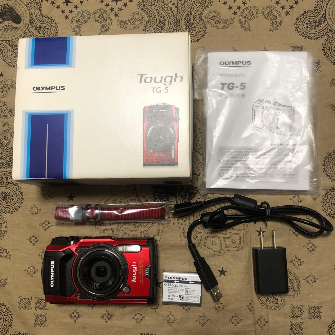 完品 OLYMPUS TG-5 防水カメラ PT-058 防水プロテクターセット
