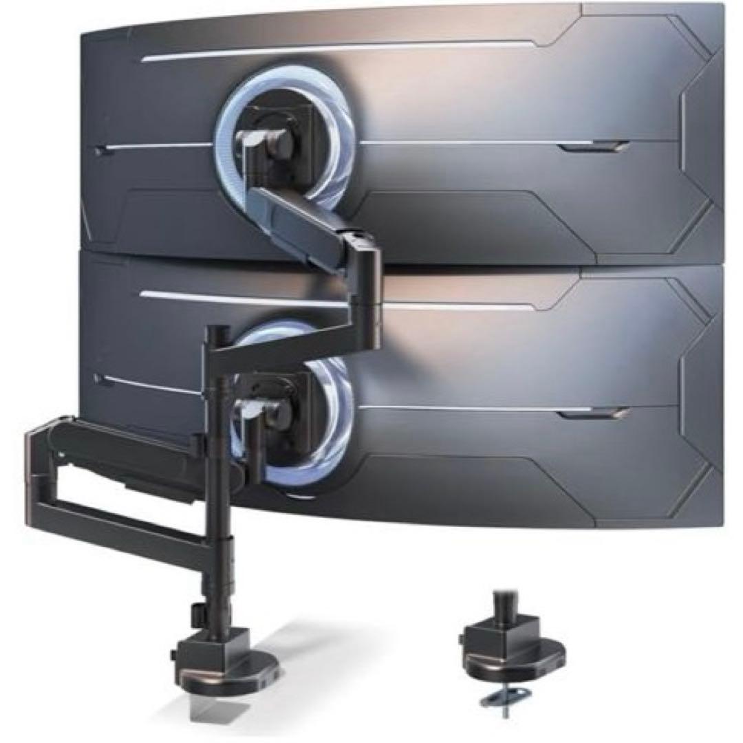 最終価格！　2画面モニターアーム 最大57インチ　耐荷重~27kg