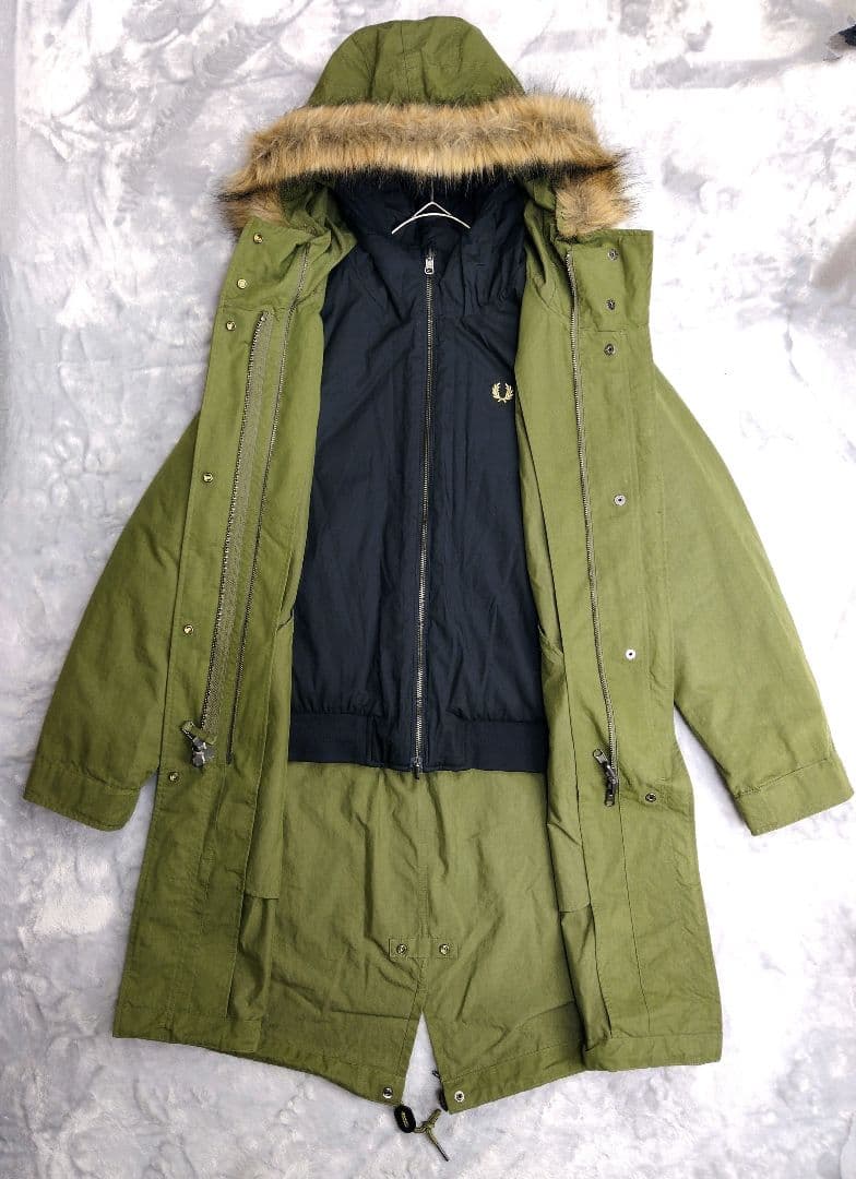 フレッドペリー ZIP IN LINER　フィッシュテール　パーカー　j9121