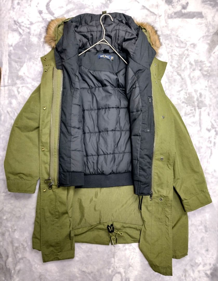 フレッドペリー ZIP IN LINER　フィッシュテール　パーカー　j9121