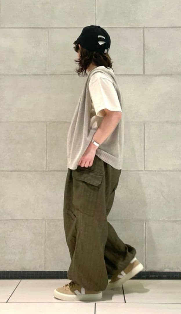 とも journalstandard luxe リネンヘリンカーゴパンツ