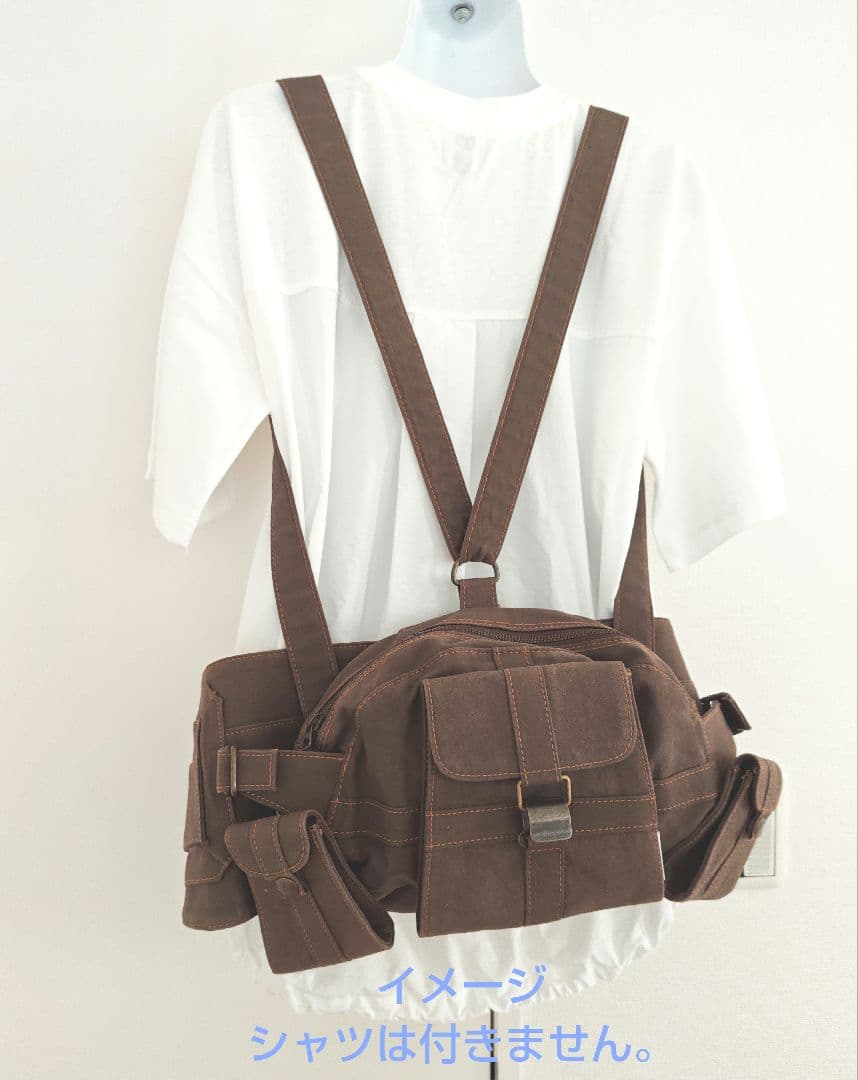 20471120 バッグ バッグパック リュック ウエストポーチ ブラウン