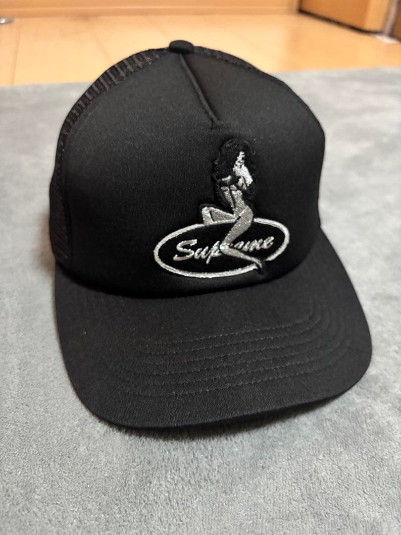 Supreme メッシュキャップ 黒