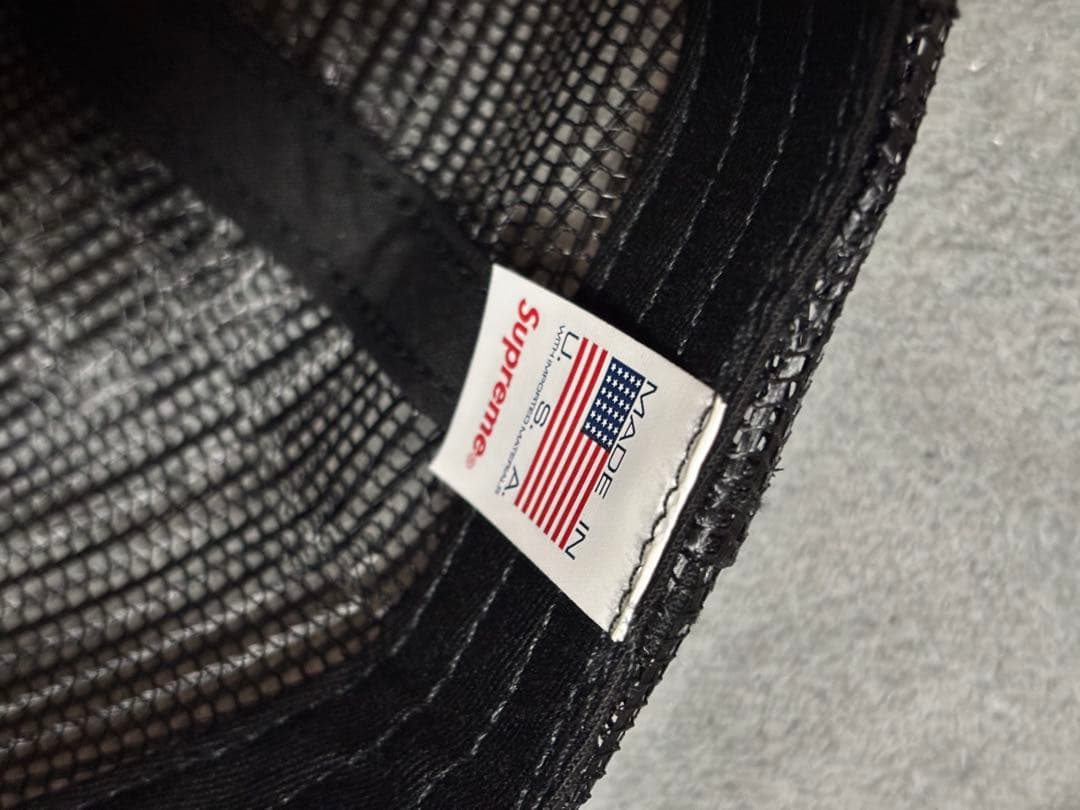 Supreme メッシュキャップ 黒