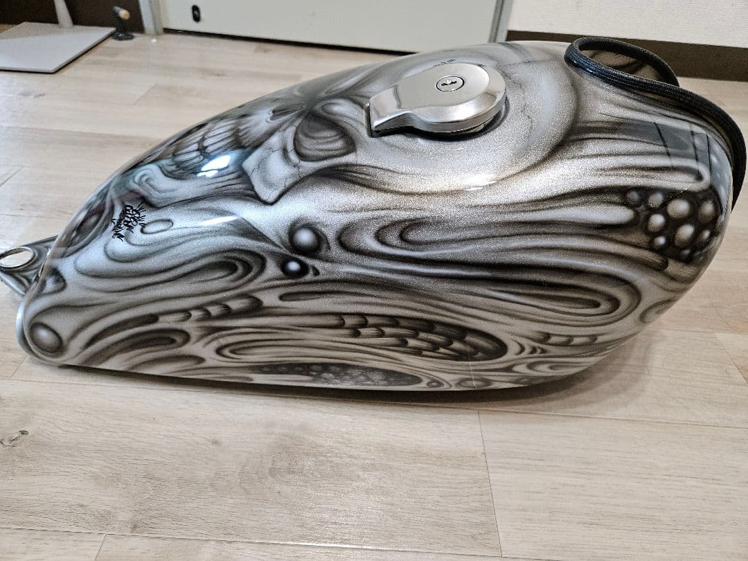 SR400/SR500 純正タンク カスタムペイント スカル