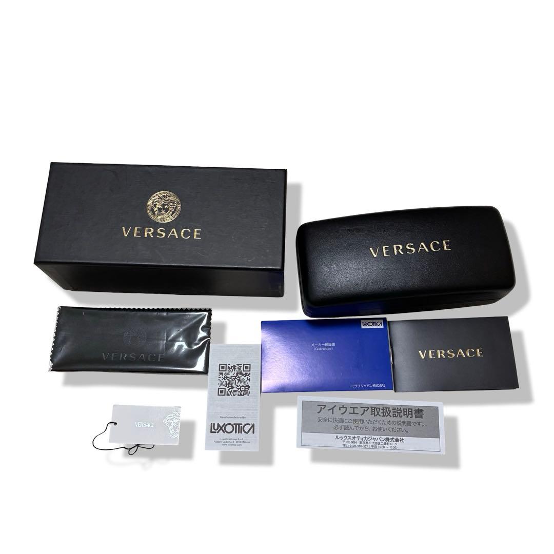 未使用　付属品完備　VERSACE サングラス　メデューサ　ライトグリーン　緑