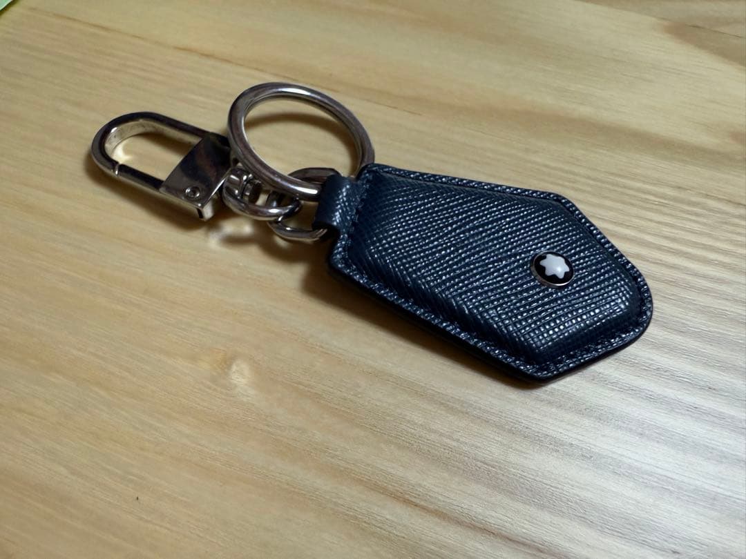 Mont Blanc ネイビー レザー キーケース