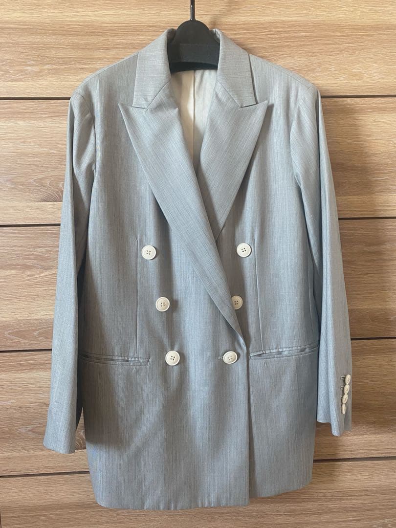 BACCA TOMORROWLAND ヘアライン ダブルジャケット 34