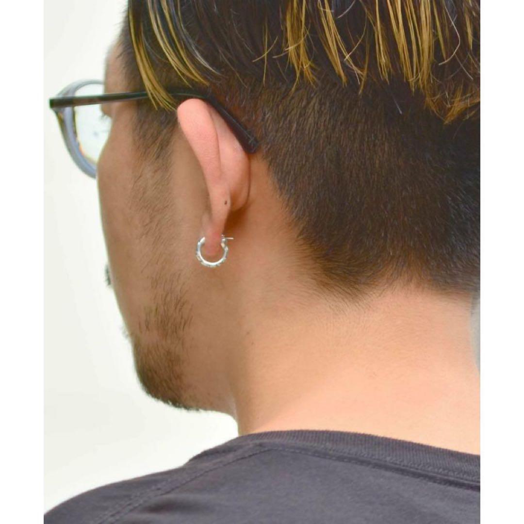 超美品 LH HOWL クロッシングピアス タテガミスクロール シルバー925