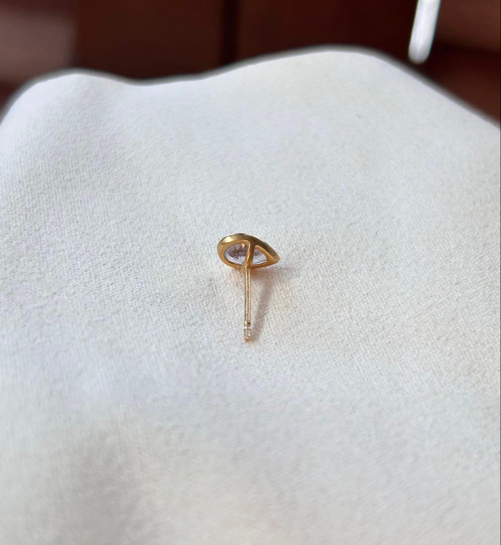 K10 ペアシェイプ タンザナイト スタッド ピアス artida oud