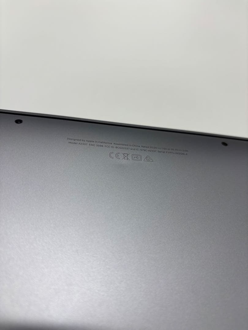Apple MacBook Air M1 2020 スペースグレー