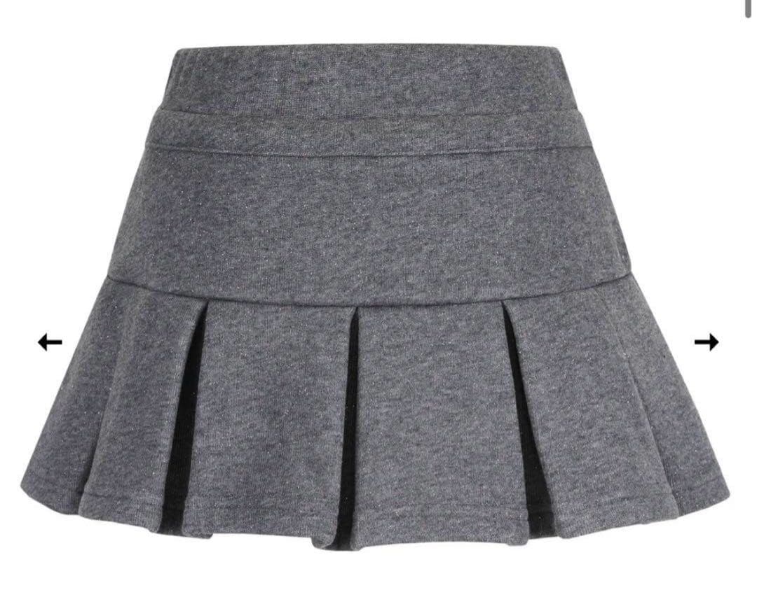 スカート andwang Kirakira boxpleats miniskirt 002