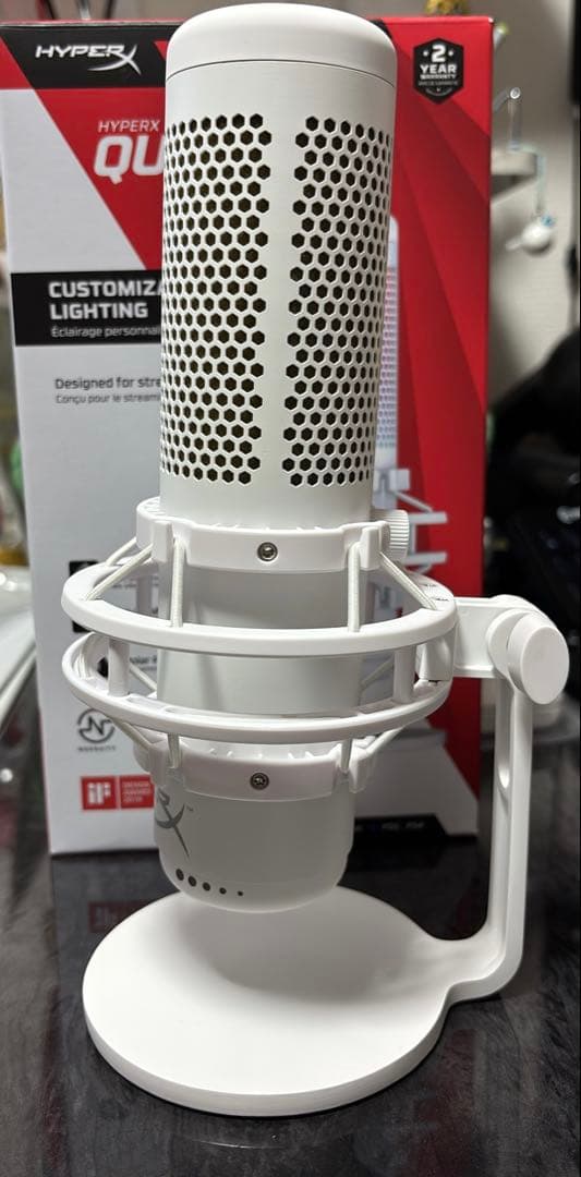 HYPERX QUADCAST ホワイト コンデンサーマイク