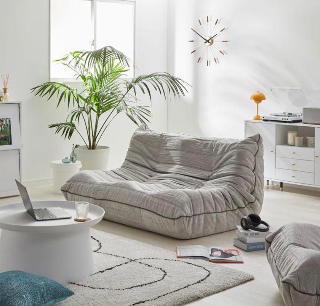 LOWYA ロウヤ 2人掛け ウレタンソファ ベージュ新品未開封