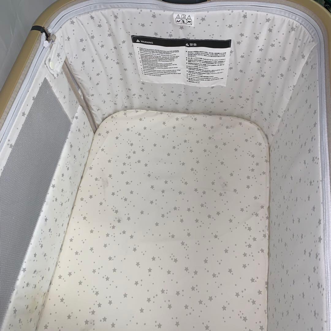 11h33 美品 HZDMJ ベビーベッド ベージュ25年 ４月購入