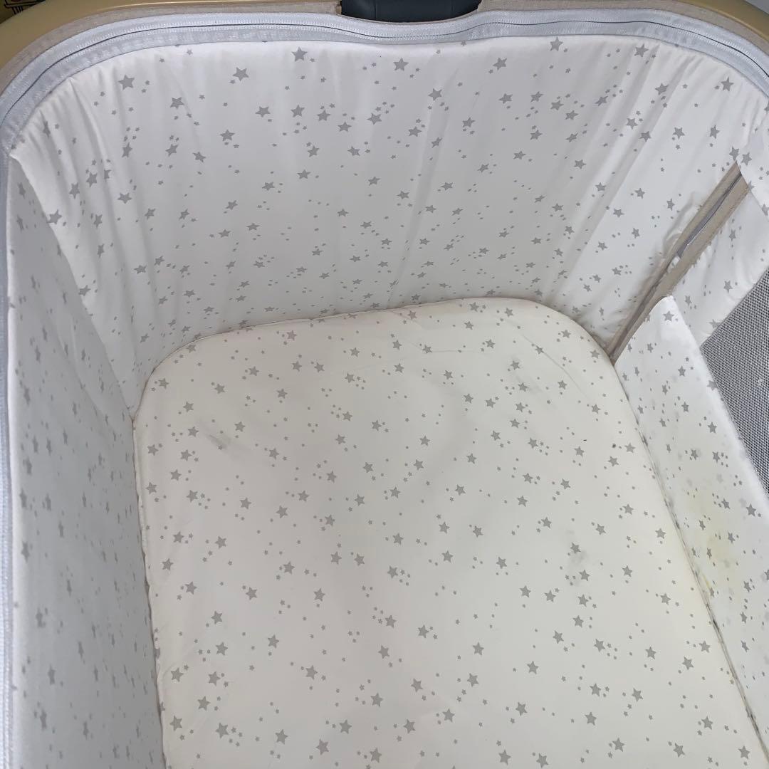 11h33 美品 HZDMJ ベビーベッド ベージュ25年 ４月購入