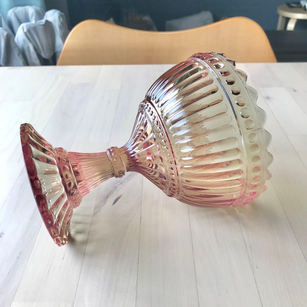 イッタラ　マリメッコ　マリボウル　ラージ　ローズオリーブ　廃盤　レア　ガラス　光