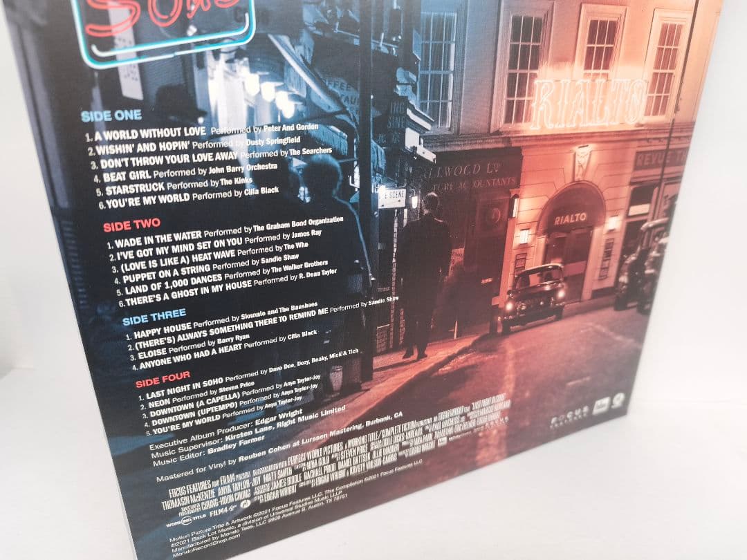 ラストナイト・イン・ソーホー サウンドトラック レコード 2枚組